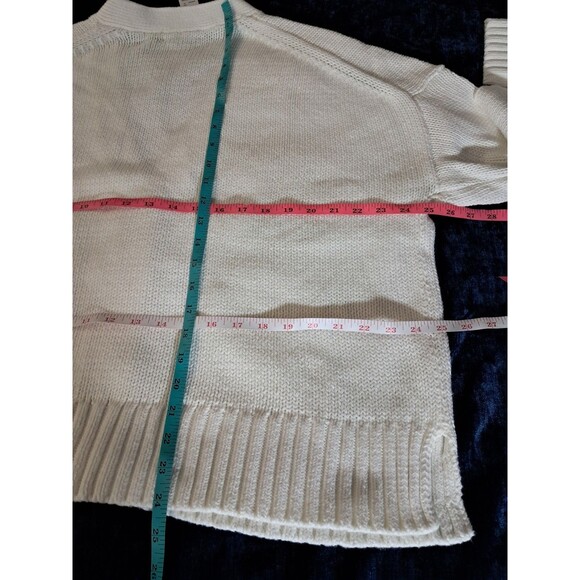 J.Crew Heritage Cotton Relaxed Cardigan Ivory CG810 $98 Size XL NWT - Picture 7 of 9